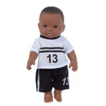 bébé Noir Africain Noir Mignon bouclé Noir 8 Pouces Vinyle bébé Jouet Noir poupées Mode Fille Africaine poupées réaliste bébé Jouer poupée pour Enfants Parfait pour Cadeau d'anniversaire