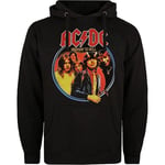 AC/DC Mens Highway To Hell Emblem Hoodie - M