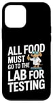 Coque pour iPhone 12 mini All Food Must Go to the Lab Motif chien mignon