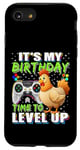 Coque pour iPhone SE (2020) / 7 / 8 It's My Birthday Chicken Time to Level Up Jeu vidéo