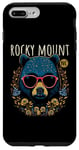 Coque pour iPhone 7 Plus/8 Plus Rocky Mount NC Fun Ours portant des lunettes Motif fleurs