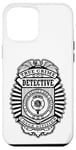 Coque pour iPhone 12 Pro Max Badge de police amusant True Crime Detective Division