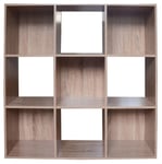 Bibliothèque modèle cube 9 chêne cm.91x30x91h - Salle de séjour