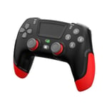 Manette sans Fil Compatible avec for PS4-IOS-for Switch-PC- for PS4 Dualshock vibration à 6 axes Gamepad Bouton Turbo, rouge