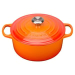 Le Creuset - Signature støpejernsgryte rund 26 cm 5,3L volcanic