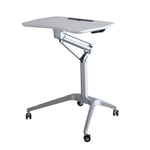 FTFTO Home Accessories Computer Tables Mobile Laptop Table Adjustable Height Laptop Desk Sit and Stand Mobile Desk Excellent Lectern for Classroom Office and Home