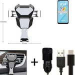 Car holder air vent mount for Oppo A54 cell phone mount