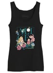 Disney « Alice in Wonderland » WODALWOTK022 Débardeur Femme, Noir, Taille S