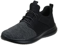 Skechers Homme Delson Camben Baskets Tendance, Noir Black, 44 EU