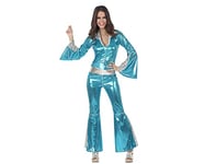 Atosa - 10390 - Costume - Déguisement Femme Disco Bleu - Taille 1