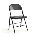 New Lasana Black Metal Frame Folding Chair Office Home Restaurant Conference