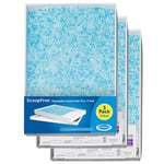 PetSafe ScoopFree Replacement Crystal Cat Litter Tray, Self-Cleaning Automatic Cat Litter Box Tray Refills - Dust Free Non-Clumping, Odour Control,Pack of 3, White, Blue