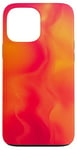 Coque pour iPhone 13 Pro Max Rose et orange, motif abstrait et dégradé coloré