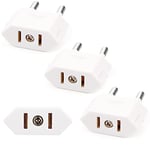 3X Adaptateur Prise Americaine/France/US vers EU, CE Organisme de Certification US Plug Adaptateur Socket vers Italie Allemagne Espagne