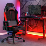 X Rocker Onyx Ergonomic Office Gaming Chair - Black & Red