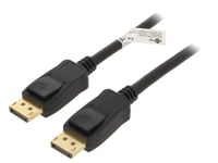 Cable DisplayPort 1.4 male des deux cotes 1m noir