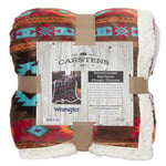 CARSTENS, INC. Wrangler Ultra Premium Super Soft Plush Sherpa Fleece Oversized Throw Blanket 54" x 68", Southwest Horizon