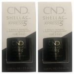 CND SHELLAC GEL NAIL POLISH Xpress5 Top Coat 7.3ml **5 Minute Removal**