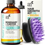 Artnaturals Organic Rosemary Castor Hair Oil + Massager Hair Growth Set Hair Oil