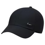 Nike DF Club Casquette de Baseball, Noir/argenté métallisé, S/M Homme