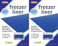 4 x Freezer Fridge Drawer Shelf Liners Mats Defrost Prevet Build Up Ice & Frost 