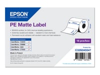 Epson Pe - Matt - 102 X 51 Mm 535 Etikett (Er) (1 Rulle/Rullar X 535) Matrisskurna Etiketter - För Colorworks Cw-C4000e (Bk), Cw-C4000e (Mk)  Tm C3500