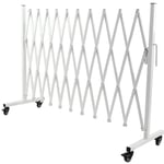 Barrière de sécurité extensible en métal, barrière de sécurité mobile pliable, clôture rétractable flexible pour allée de 130 pouces - Groofoo