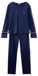 United Colors of Benetton Women's Pig(Shirt+Pant) 3Y5E3P02P Pajama Set, Night Blue 252, XS