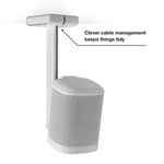 Flexson Ceiling Mount for Sonos One/Play1, White, Each