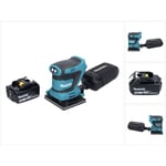 Dbo 481 M1 Ponceuse vibrante sans fil 18 v 112 x 102 mm + 1x batterie 4,0 Ah - sans chargeur - Makita