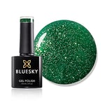 Bluesky Gel Nail Polish, Elf 63902, Dark Green Glitter, Pine, Long Lasting, Chip Resistant, 10 ml (Requires Drying Under UV LED Lamp)