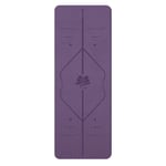 Anti-transpiration Tapis De Yoga,Femmes Hommes Antiderapant,Tapis D'exercice,Résistant à Eau Tapis D'entraînehommest,Avec Sac De Transport Et Bandoulière,TPE,Méditation-Violet foncé 183x80cm(72x31inch