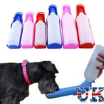 Pet Water Bottle Travel Bowl Outdoor Feeder Dispenser For Small Large Dog Cat