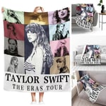 Sångerskan Taylor Swift Flanellfilt Varm Mjuk Soffa Säng Överkast Matta Överkast 100*130cm