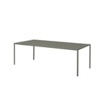 HAY - New Order Table Green Linoleum Top / Army Frame 200 x 100 cm - Spisebord - Grønn - MDF/Metall/Plast