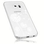 mumbi Case Compatible with Samsung Galaxy S6 / S6 Duos Mobile Phone Case with Dandelion Design, Transparent