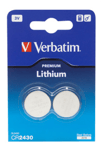 Verbatim Lithiumbatteri 3V - CR2430 - 2 pack