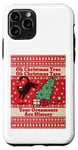 iPhone 11 Pro Oh Christmas Tree cat Ugly Christmas Sweater Funny cat lover Case