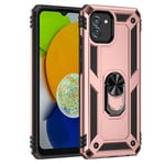 Samsung Galaxy A03      Military Armour Ring Case    RoseGold