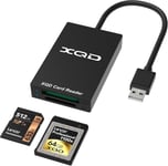 XQD/SD Lecteur de Carte USB3.0 Memory Card Reader, Supporte Les Carte USB Séries Sony G/M, Carte USB Lexar 2933x/1400x, Cartes SD. Windows/Mac OS