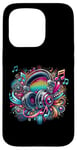 iPhone 15 Pro Urban hip hop headphone retro vintage dj novelty graffiti Case