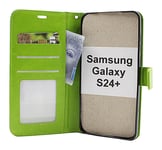 Crazy Horse Wallet Samsung Galaxy S24 Plus 5G (SM-S926B/DS) (Grön)