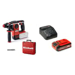 Einhell Professional Marteau Perforateur sans fil HEROCCO - Solo Power X-Change (18V, 2.2J, SDS-Plus, avec coffret de transport E-Box, moteur sans charbon) avec Chargeur et Batterie 4,0Ah PLUS