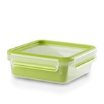 Tefal Master Seal to Go Sandwich Box Square Food Storage, Clear/Green, 0.85 Litre