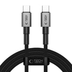 Tech-Protect Ultraboost DNA PD 100W/5A USB-C till USB-C-Kabel 2m - Svart / Mörkgrå