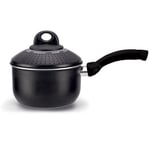 Pensofal Pot PastaOui Baby BioStone® avec couvercle passoire 1 poignée revêtement effet pierre en aluminium antiadhésif par induction diamètre 16 cm 1,5 litres