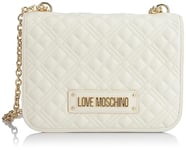 Love Moschino Women's jc4000pp1i Shoulder Bag, White, 26X19X7