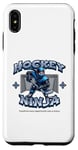 Coque pour iPhone XS Max Joueur ninja de hockey sur glace