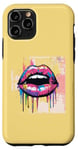 Coque pour iPhone 11 Pro Design pop art coloré brillant pour les fans de mode audacieux