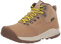 KEEN Women's NXIS Explorer Mid Waterproof Hiking Boots, Safari/Birch, 4 UK